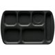 thumbnail image 1 of Bandeja GET 39 cm x 25 cm negra de 6 compartimentos (paquete de 4), 1 of 4