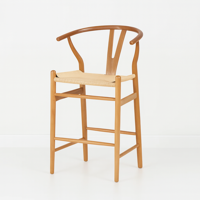 Oh! Mi Hogar ® - Taburete Wishbone Natural 75Cm