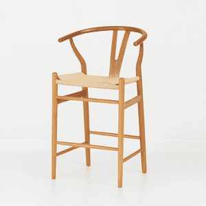 Oh! Mi Hogar ® - Taburete Wishbone Natural 75Cm