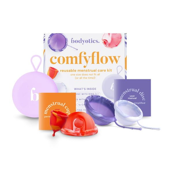 Set De Copa Y Disco Menstrual Bodyotics Comfyflow Reusable Care