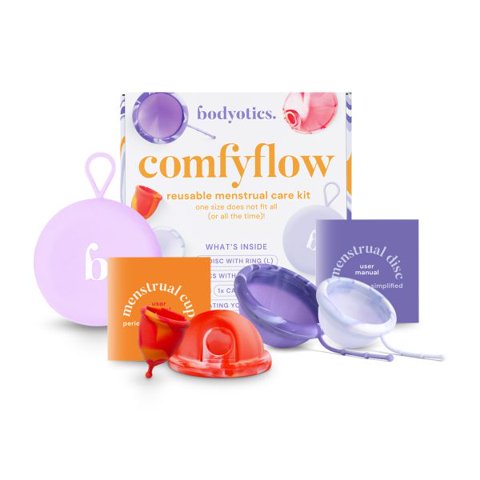 Set De Copa Y Disco Menstrual Bodyotics Comfyflow Reusable Care