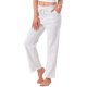thumbnail image 1 of INSPIRE CHIC Pantalones de Salón para Mujeres de Algodón Largos Rectos con Cintura Elástica y Cordón con Bolsillo para Dormir, Deporte, Pijama, Ropa de Noche S Gris Claro, 1 of 6