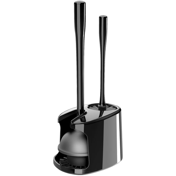 Juego De Desatascadores Y Escobillas Para Inodoro Heavy Duty Black
