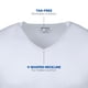 thumbnail image 4 of Camiseta Gildan con cuello en V para hombre G1103 blanca talla L (paquete de 6), 4 of 6
