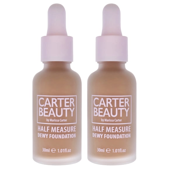 Trufa húmeda de media medida de Foundation Carter Beauty, 30 ml, 2 unidades