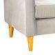 thumbnail image 4 of Sofa New Retro 3 Cuerpos Felpa 04 Gris, 4 of 5