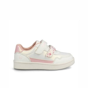 Zapatilla Niña Bubblegummers Clavel Blanco - Rosa