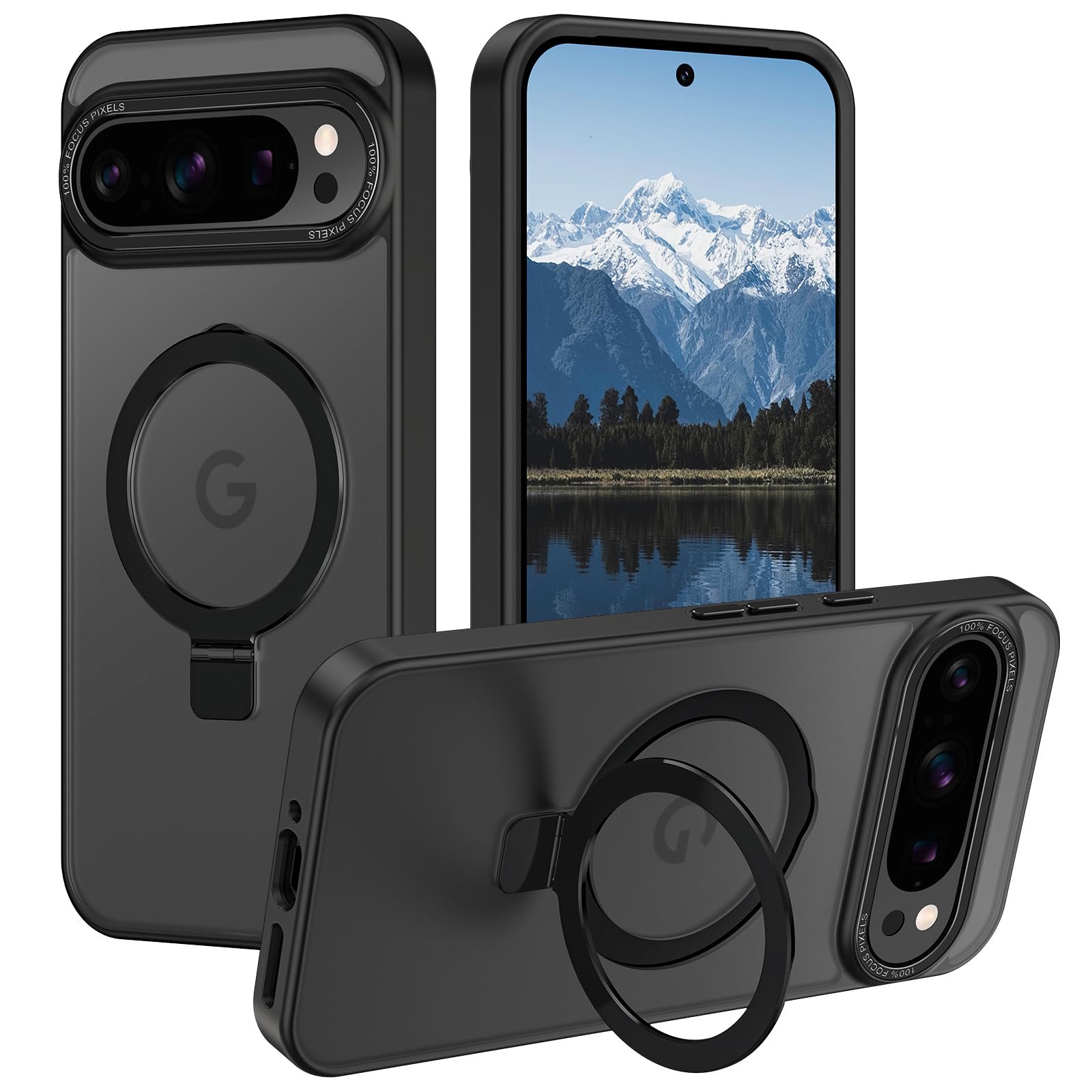 Casehas - Funda De Teléfono Para Google Pixel 9 Pro Xl, Color Negro