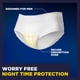 thumbnail image 4 of Ropa interior TENA Overnight Extra Coverage para hombre, talla S/M, 4 of 7