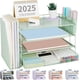 thumbnail image 1 of Organizador De Escritorio De 4 Niveles Con Cajón Y 2 Soportes Para Bolígrafos Color Verde, 1 of 6