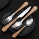 thumbnail image 5 of XmhyTop 4 Piezas Cubiertos de, Utensilios de Cocina y Cubiertos Cotidianos,Cuchillo de Mesa,A, 5 of 5