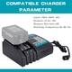 thumbnail image 2 of Cargador de Batería Rápido DC18RC 3A DC18RD DC18RA para Makita 14.4V-18V LXT Batería Li-ion BL1815 BL1820 BL1830 BL1850 BL1860 BL1840 BL1430 BL1415, 2 of 8