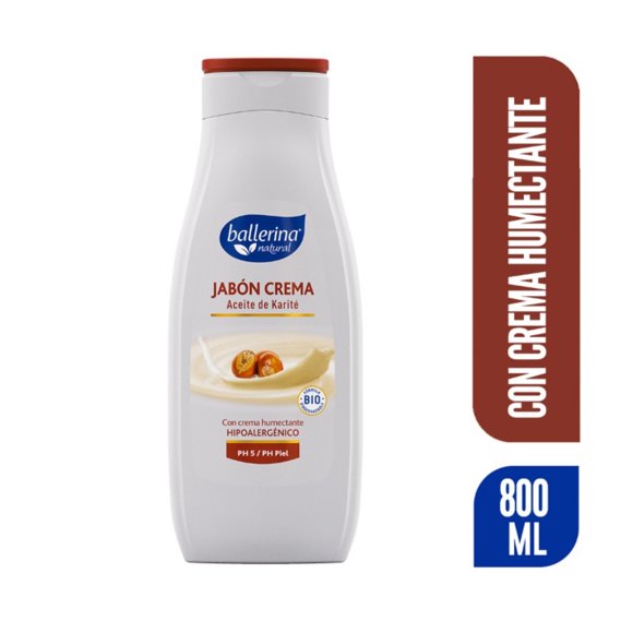 Jabón Crema Ballerina Karité, 800 ml