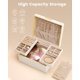 thumbnail image 3 of Caja de Joyas Lolalet Organizador de 2 Niveles en Cuero PU 24x21x11 cm, 3 of 8