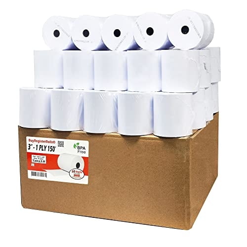 Buyregisterrolls - Papel Para Impresora De Cocina Buyregister Rolls, 1 Capa, 48 G/m²
