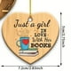 thumbnail image 2 of 1pc, Acrylic Charm Round Love Heart Bookshelf Pendant, Creative Light Luxury Christmas Tree Pendant, Car Scene Decorations, Creative Small Gift, Holiday Accessory, Birthday Party Supplies, Birthday Gi, 2 of 2