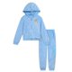 thumbnail image 1 of Conjunto para Niñas Disney Frozen Elsa de Terciopelo con Sudadera y Joggers Azul Claro, 1 of 5