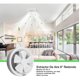 thumbnail image 3 of Extractor De Aire 8 Pulgadas Drl Redondo Baño Cocina Sec Blanco, 3 of 10