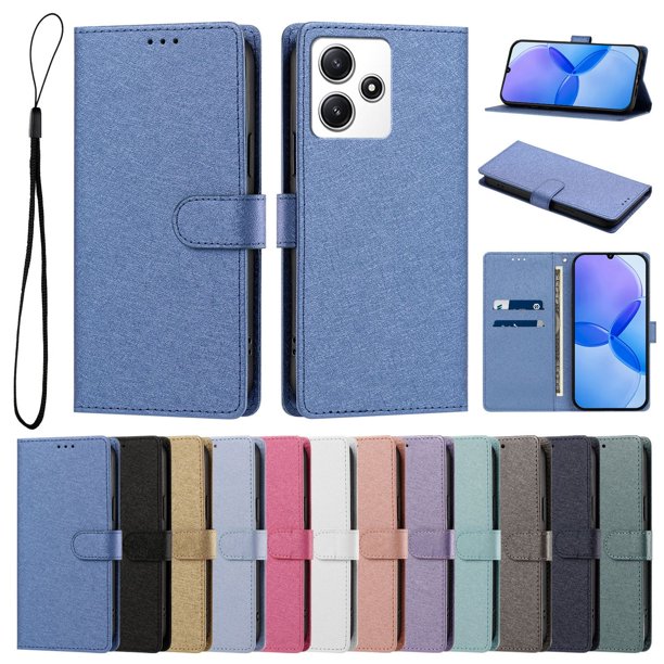 Cartera Protectora para Xiaomi Redmi 12 con Soporte, Azul