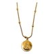 thumbnail image 1 of Collar Sagrado Corazón En Acero Inoxidable Puntitos, Regalo Dorado, 1 of 4