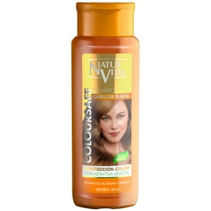 Natur Vital - Shampoo Henna Cabellos Rubios Coloursafe Naturvital 300 Ml