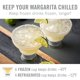 thumbnail image 2 of Juego de 4 vasos de margarita Host 355 ml gris aislado, 2 of 8
