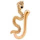 thumbnail image 3 of Anillo en Forma de Serpiente, Clip , Estilo Punk, Piercing Falso, Abrazadera Ligera en Forma de U, de Cobre para Mujeres, Hombre , Dorado, 3 of 5