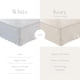 thumbnail image 4 of Falda de cama Greenland Home, acolchada con cachemir, color marfil, tamaño queen, 4 of 4