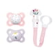 thumbnail image 3 of Chupete MAM I Love Mommy 0-6 meses de silicona con clip rosa, 3 of 3