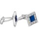 thumbnail image 5 of Gemelos cuadrados clásicos de cristal Swarovski Merit Ocean para hombre, de cristal azul, con caja de regalo, estilo elegante., 5 of 7