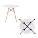 thumbnail image 5 of Juego De Comedor Redondo De 4 Sillas Blanco, 5 of 6