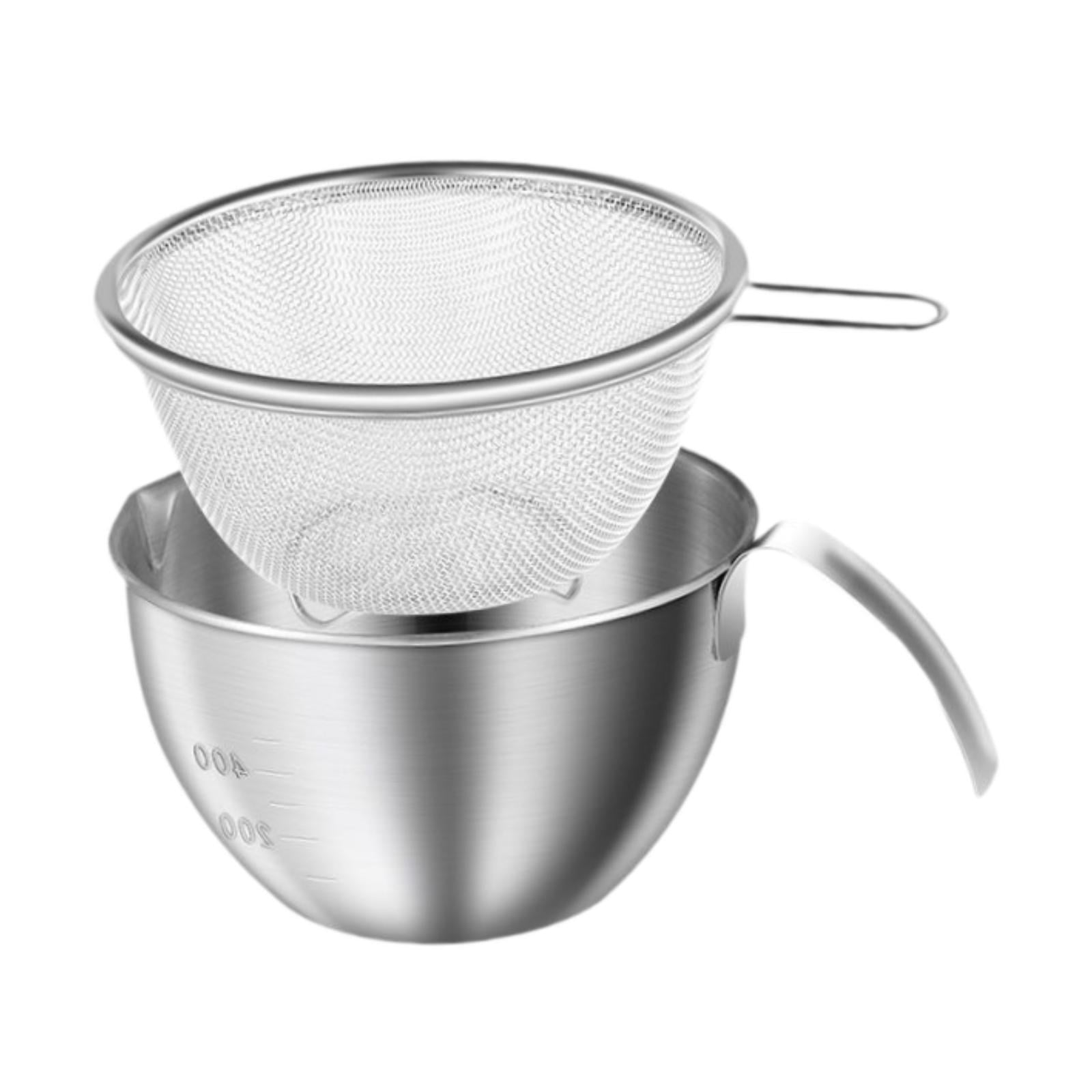 Bothyi - Cesta Escurridora Con Cuenco, Colador De Malla Fina, Escurridor Para Arroz, Verduras De Cocina