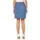 thumbnail image 3 of INSPIRE CHIC Falda de Mezclilla para Mujer de Cintura Alta con Puntos Suizos Desgastados Línea H Hasta la Rodilla Talla S Azul, 3 of 6