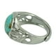 thumbnail image 2 of Moda vintage ajustable anillo turquesa natural redondo cabochon 12 mm turquesa, 2 of 3