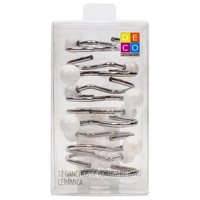 Decoexpress - Set 12 Ganchos Bolas Cerámica