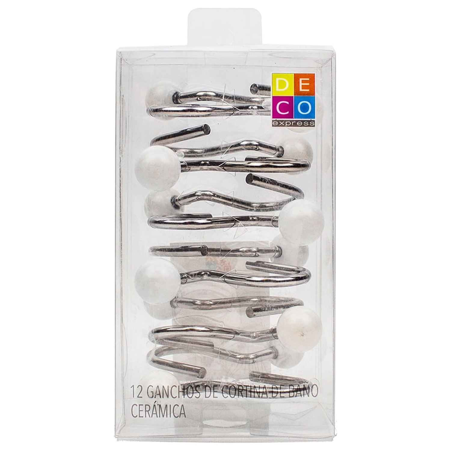 Decoexpress - Set 12 Ganchos Bolas Cerámica