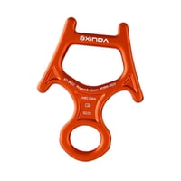 Ioensy - Descensor De 8 Figuras De 30 Kn, Resistente Para Escalada En Roca, Protección De Ingeniería, Color Naranja