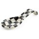 thumbnail image 1 of Apoyacucharas MACKENZIE-CHILDS esmaltado en blanco y negro a cuadros cortesanos, 1 of 6
