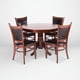 thumbnail image 1 of Comedor Calabria 4 Sillas Caoba - Chocolate, 1 of 7