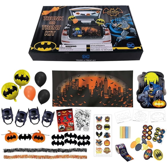 Kit Trunk or Treat de Batman para Halloween Happy Home Gifts