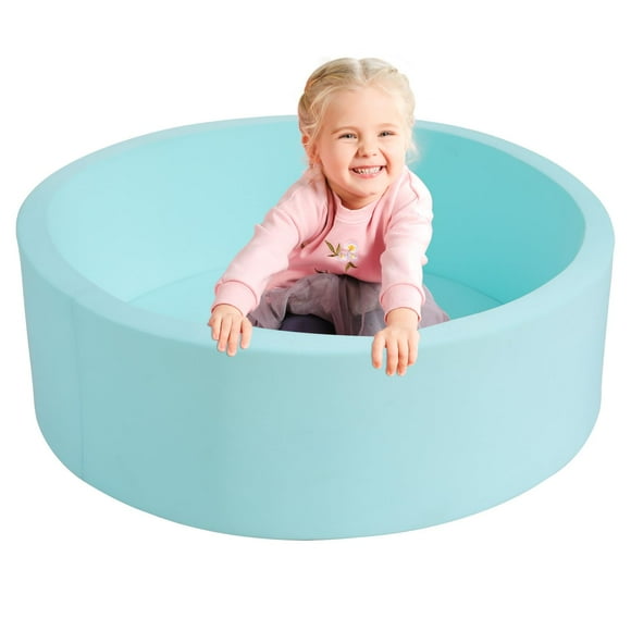 Piscina de pelotas TRENDBOX Esponja de espuma viscoelástica para niños pequeños - Azul claro