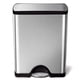 thumbnail image 1 of Bote de basura Simplehuman de acero inoxidable rectangular de 50 L/13.0 galones, 1 of 3