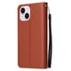 thumbnail image 5 of Funda Cartera para iPhone 14 Plus con Tarjetero, Soporte y Cordón - Protección Marrón, 5 of 5