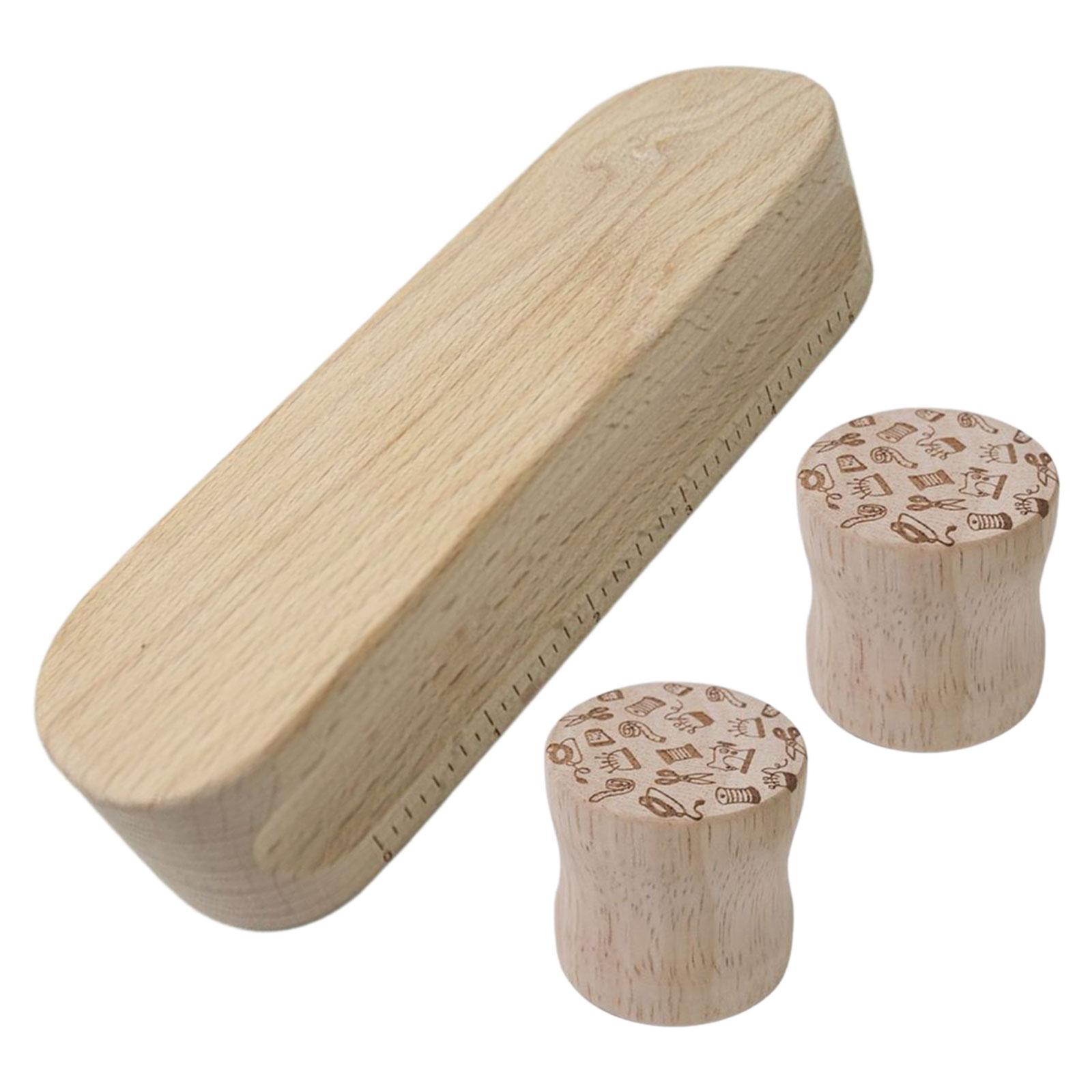 Magideal - Peso De Costura, Peso De Patrón De Tela, Peso De Papel De Costura, Herramienta De Costura, Badajo De Sastre Redondo Para Planchar Y Acolchar Modista 1 Badajo 2 Pesas