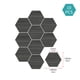 thumbnail image 1 of 10pcs Hexagonal Wood Grain Foam Wall Stickers, Kitchen Waterproof And Oil-proof Wallpaper, Self-adhesive Living Room Bathroom Thickened Decorative Tile Stickers, Tear And Stick, 1 of 4