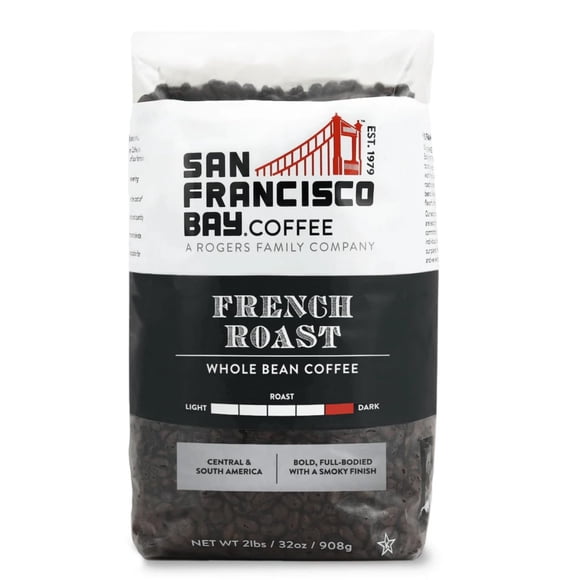Café Tostado Francés Oscuro En Grano Entero 908g