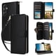 thumbnail image 4 of Funda Cartera con Cremallera y Correa para Samsung Galaxy A14 Soporte y Tarjetero Negro, 4 of 6