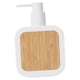 thumbnail image 4 of Dispensador De Jabón Manual De 13 Oz Vacío Para Champú, Loción, Maquillaje, Líquido, Crema De Baño, Blanco, 4 of 5
