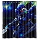 thumbnail image 1 of Cortina de ducha de Mobile Suit Gundam, juego de cortina de baño con ganchos, tamaño 66 x 72 pulgadas, 1 of 3