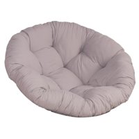 Magideal - Almohadillas De Cojín Para Asiento De Patio De 60X60Cm, Cojín De Asiento De Exterior De Repuesto Extraíble Para Hamaca, Cuna De Ratán, Mecedora De Mim , Gris